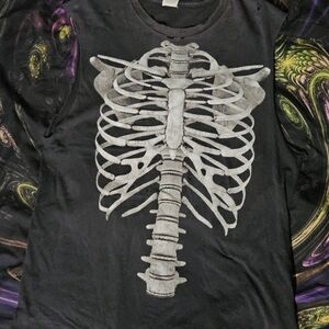 Skeleton Ribcage Graphic Tee